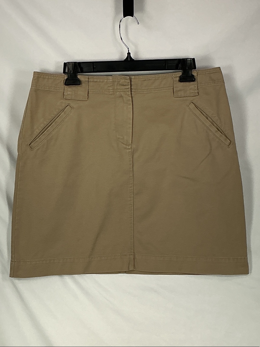 Vintage J.Crew 2004 Y2K Khaki Chino Utility Mini Skirt Women's Sz 10